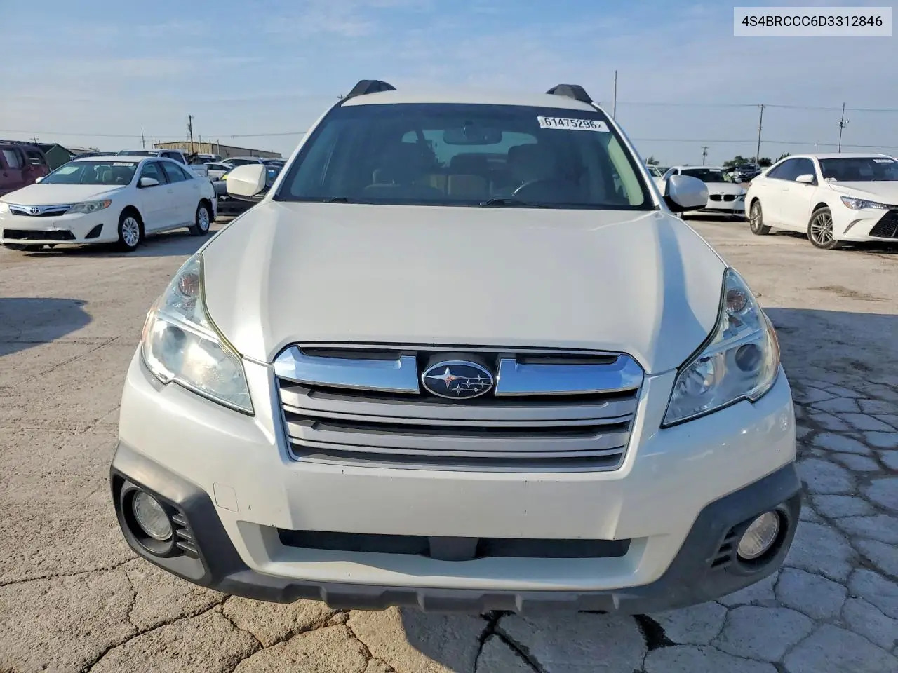 2013 Suba Outback 2. VIN: 4S4BRCCC6D3312846 Lot: 61475296