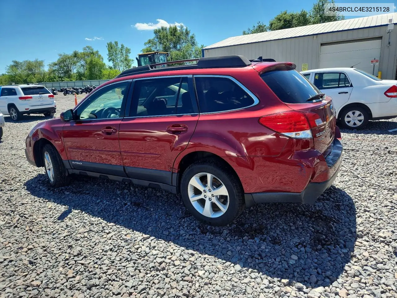 2014 Subaru Outback 2.5I Limited VIN: 4S4BRCLC4E3215128 Lot: 56972986