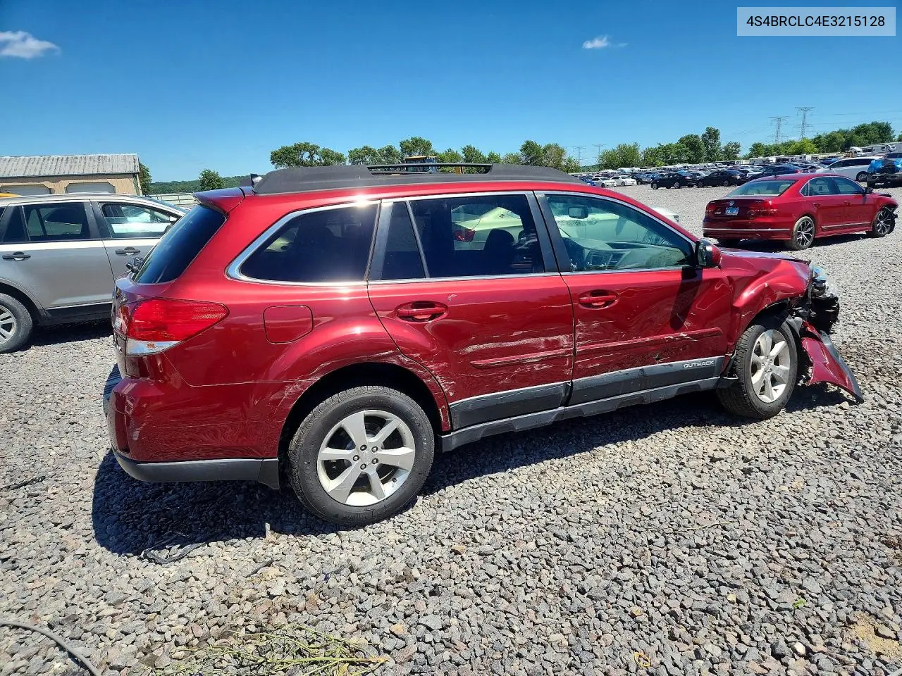 2014 Subaru Outback 2.5I Limited VIN: 4S4BRCLC4E3215128 Lot: 56972986