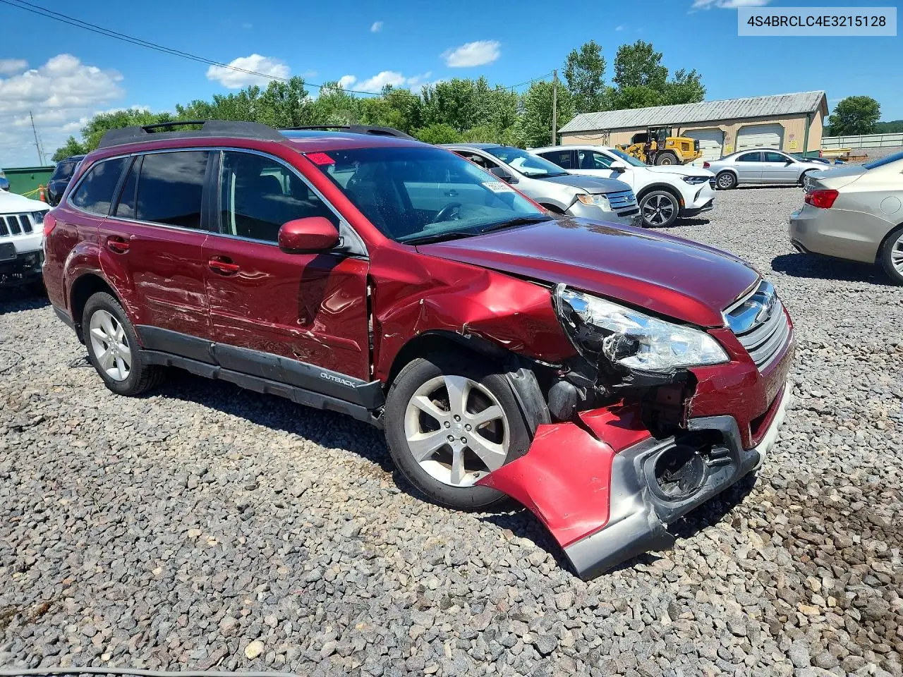 2014 Subaru Outback 2.5I Limited VIN: 4S4BRCLC4E3215128 Lot: 56972986