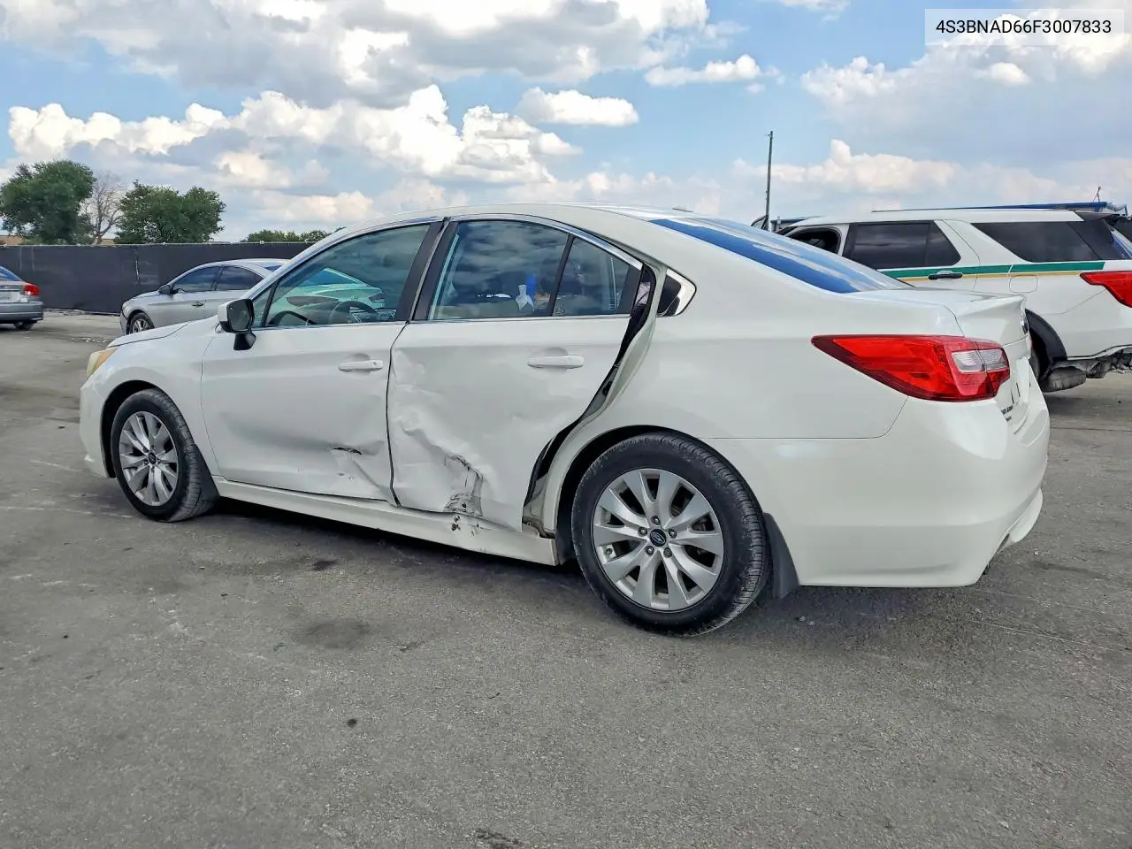 2015 Subaru Legacy 2.5I Premium VIN: 4S3BNAD66F3007833 Lot: 55926386