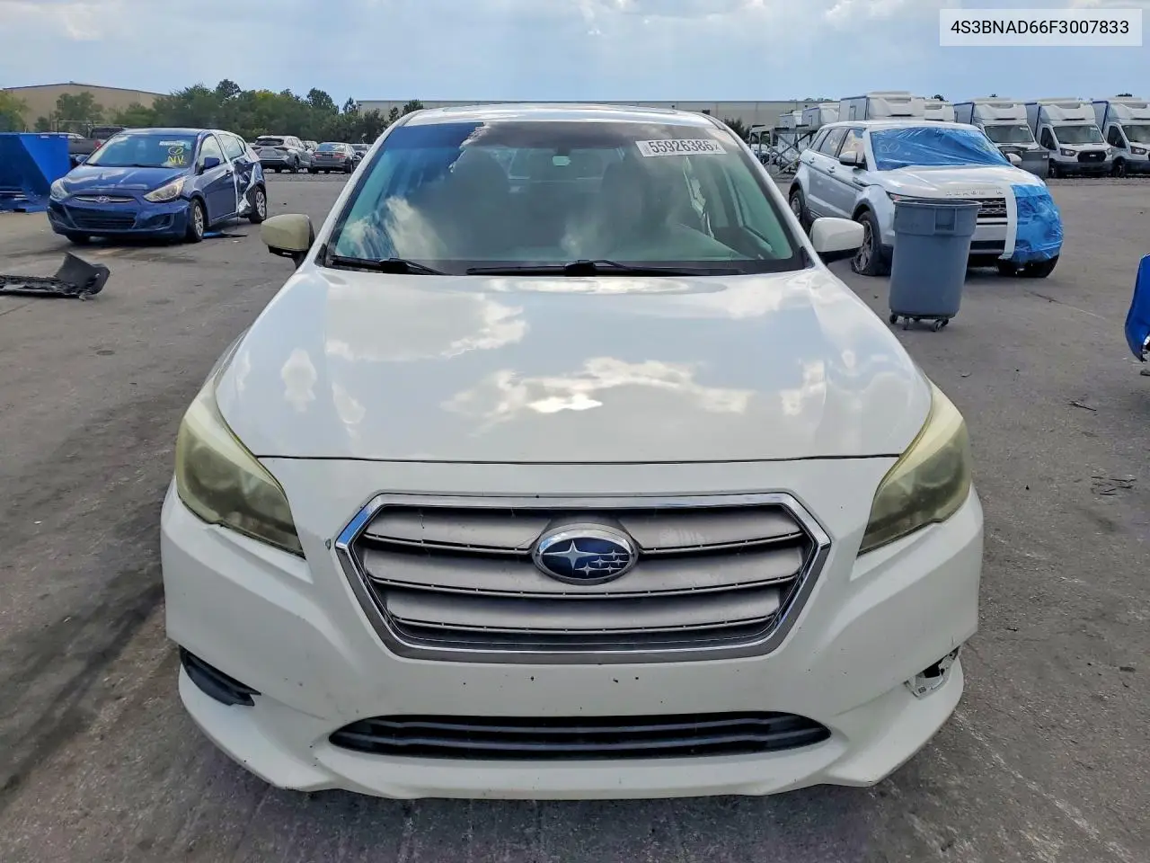 2015 Subaru Legacy 2.5I Premium VIN: 4S3BNAD66F3007833 Lot: 55926386