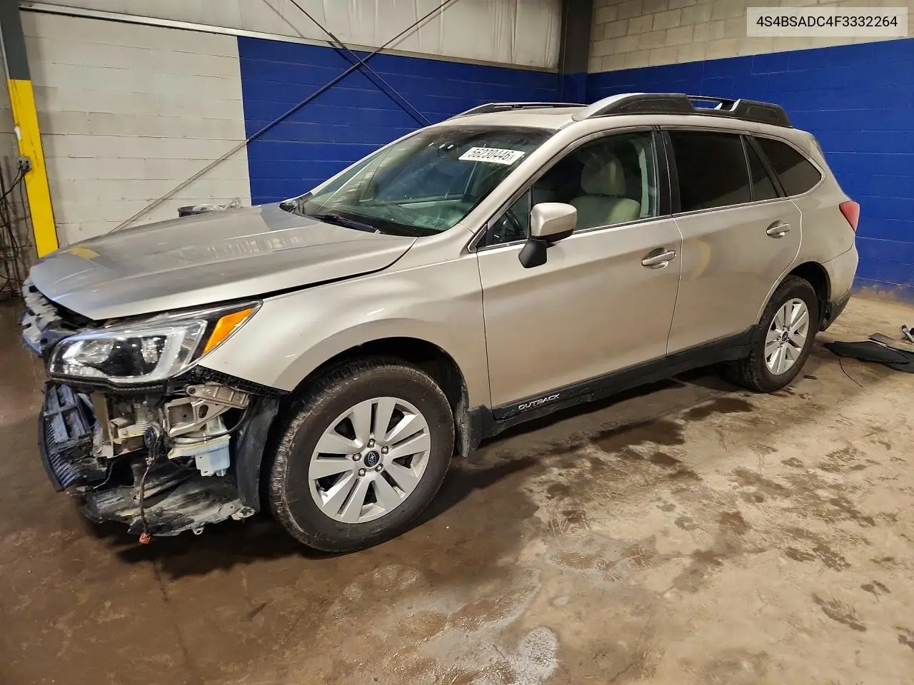 2015 Subaru Outback 2.5I Premium VIN: 4S4BSADC4F3332264 Lot: 56230446