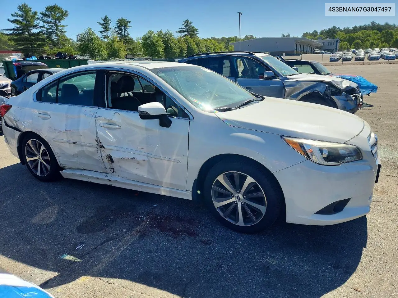 2016 Subaru Legacy 2.5I Limited VIN: 4S3BNAN67G3047497 Lot: 55751416