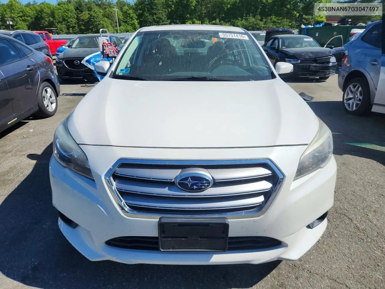 2016 Subaru Legacy 2.5I Limited VIN: 4S3BNAN67G3047497 Lot: 55751416