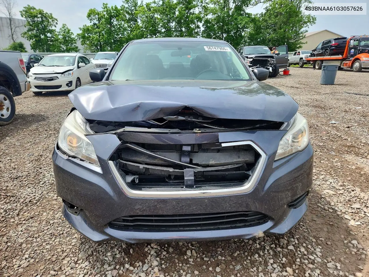 2016 Subaru Legacy 2.5I VIN: 4S3BNAA61G3057626 Lot: 56747906