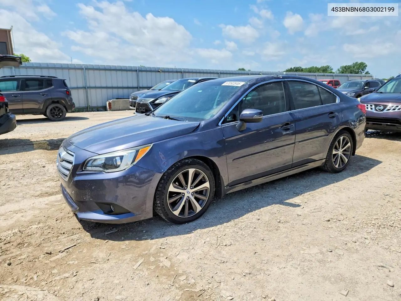 2016 Subaru Legacy 2.5I Limited VIN: 4S3BNBN68G3002199 Lot: 57092846