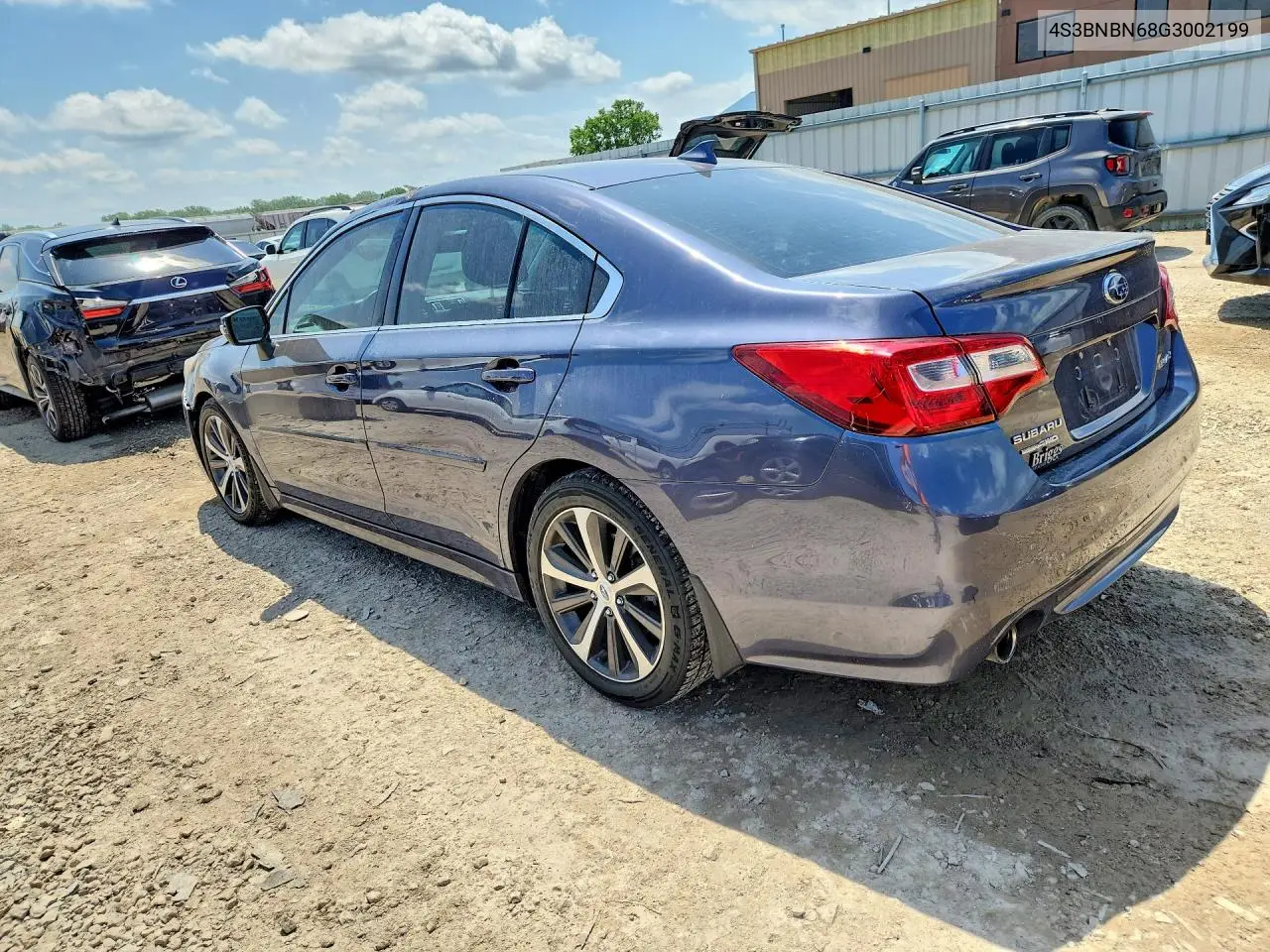 2016 Subaru Legacy 2.5I Limited VIN: 4S3BNBN68G3002199 Lot: 57092846