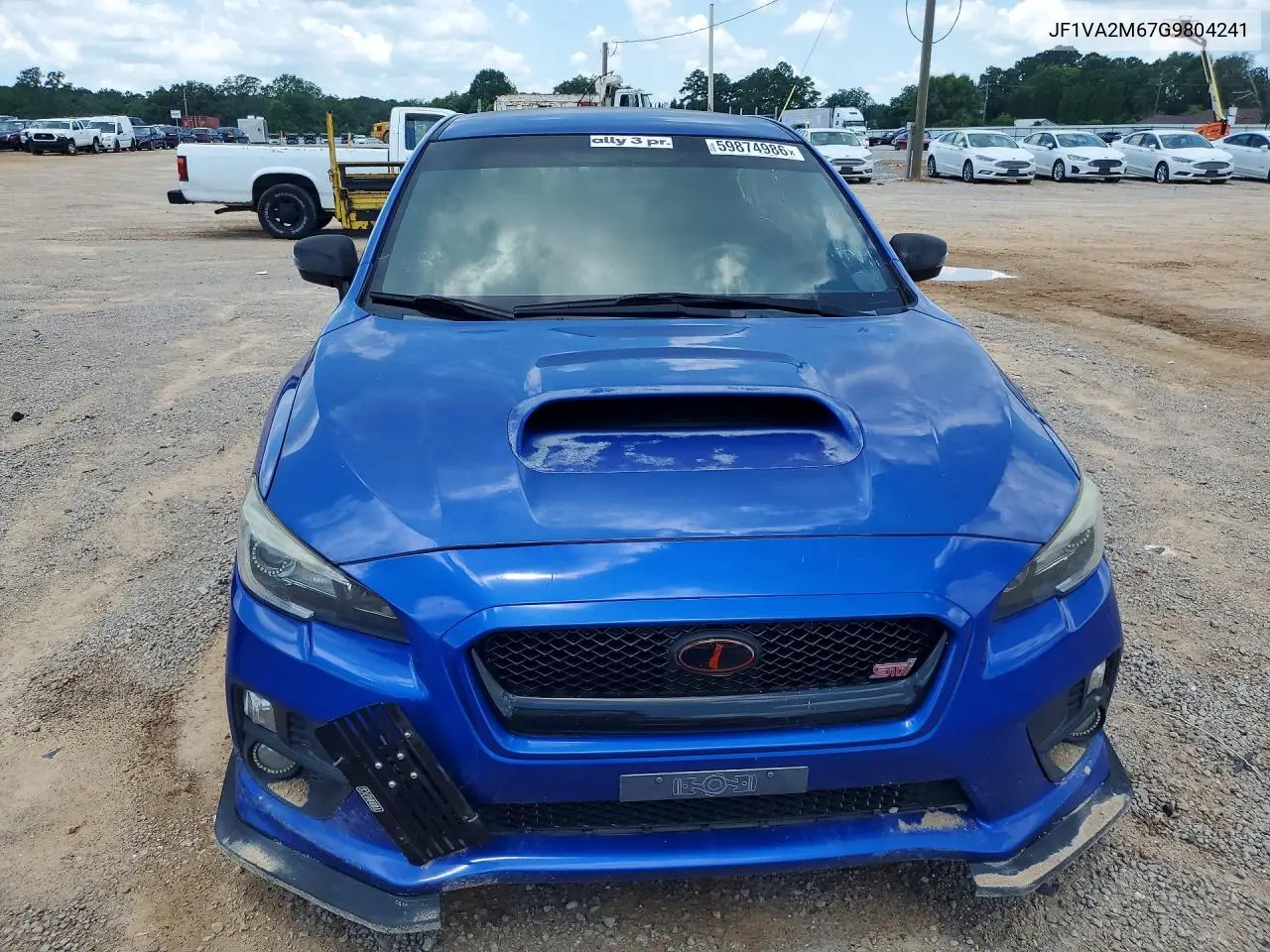 2016 Subaru Wrx Sti VIN: JF1VA2M67G9804241 Lot: 59874986