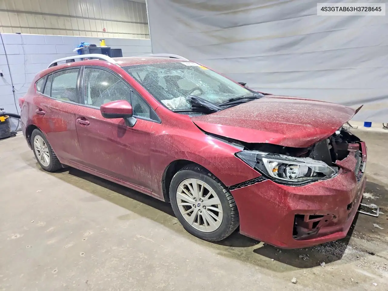 2017 Subaru Impreza Premium VIN: 4S3GTAB63H3728645 Lot: 56687806