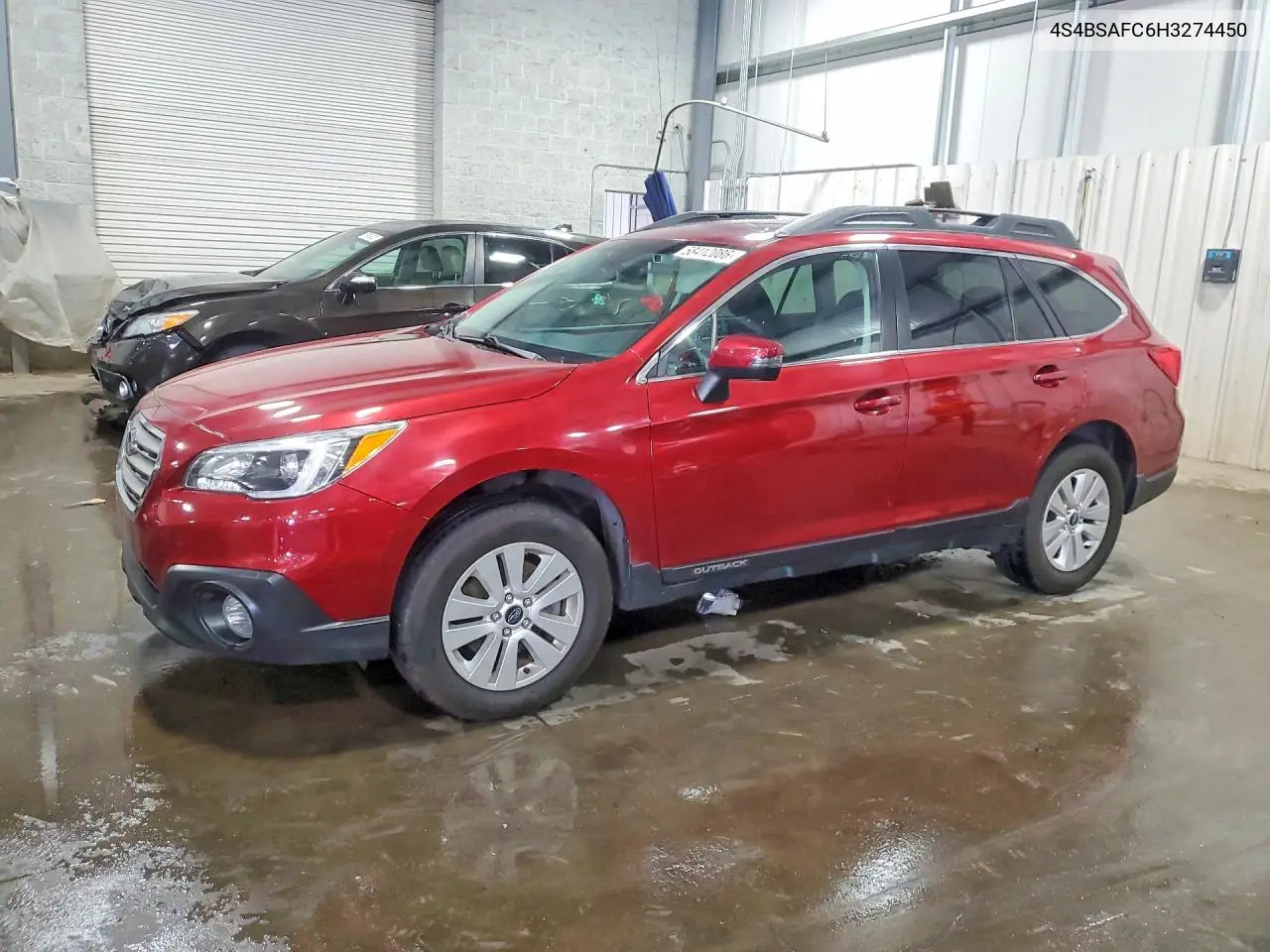 2017 Subaru Outback 2.5I Premium VIN: 4S4BSAFC6H3274450 Lot: 58412086