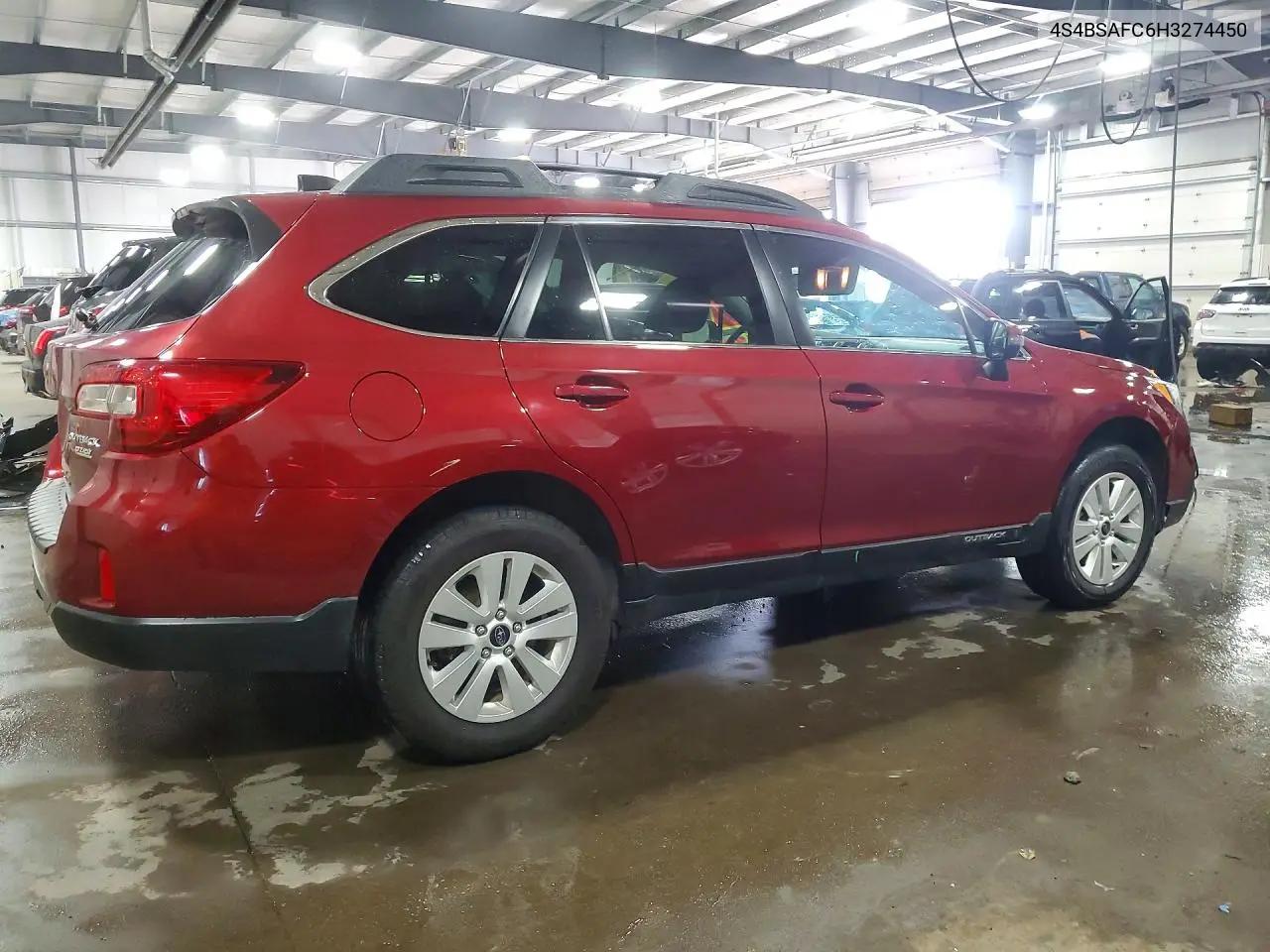 2017 Subaru Outback 2.5I Premium VIN: 4S4BSAFC6H3274450 Lot: 58412086
