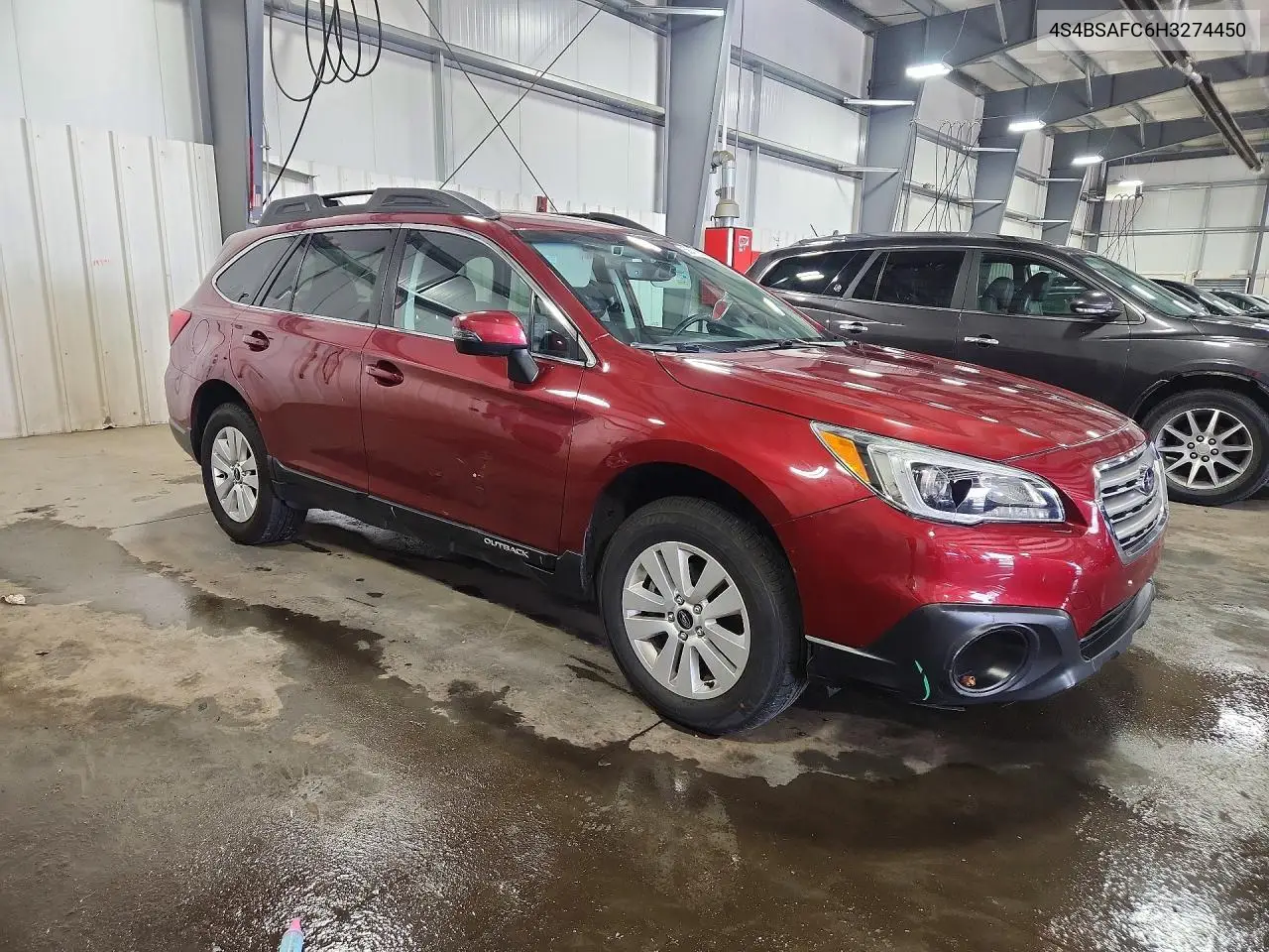 2017 Subaru Outback 2.5I Premium VIN: 4S4BSAFC6H3274450 Lot: 58412086