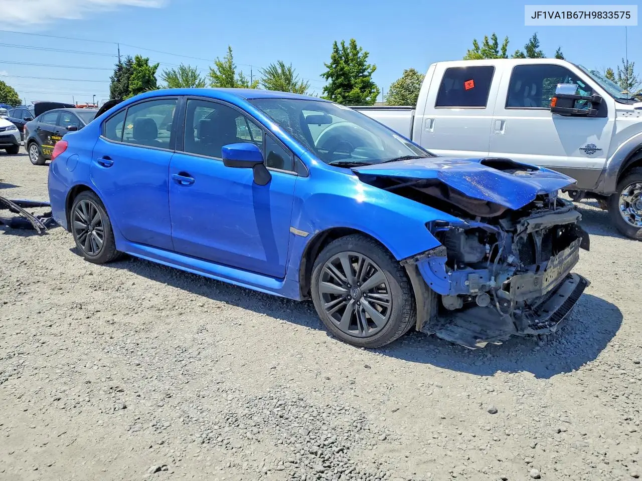2017 Subaru Wrx VIN: JF1VA1B67H9833575 Lot: 59911086