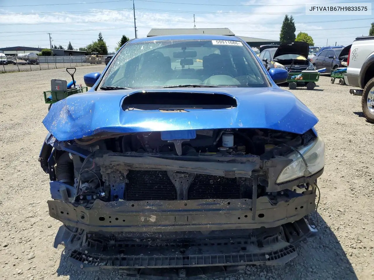 2017 Subaru Wrx VIN: JF1VA1B67H9833575 Lot: 59911086