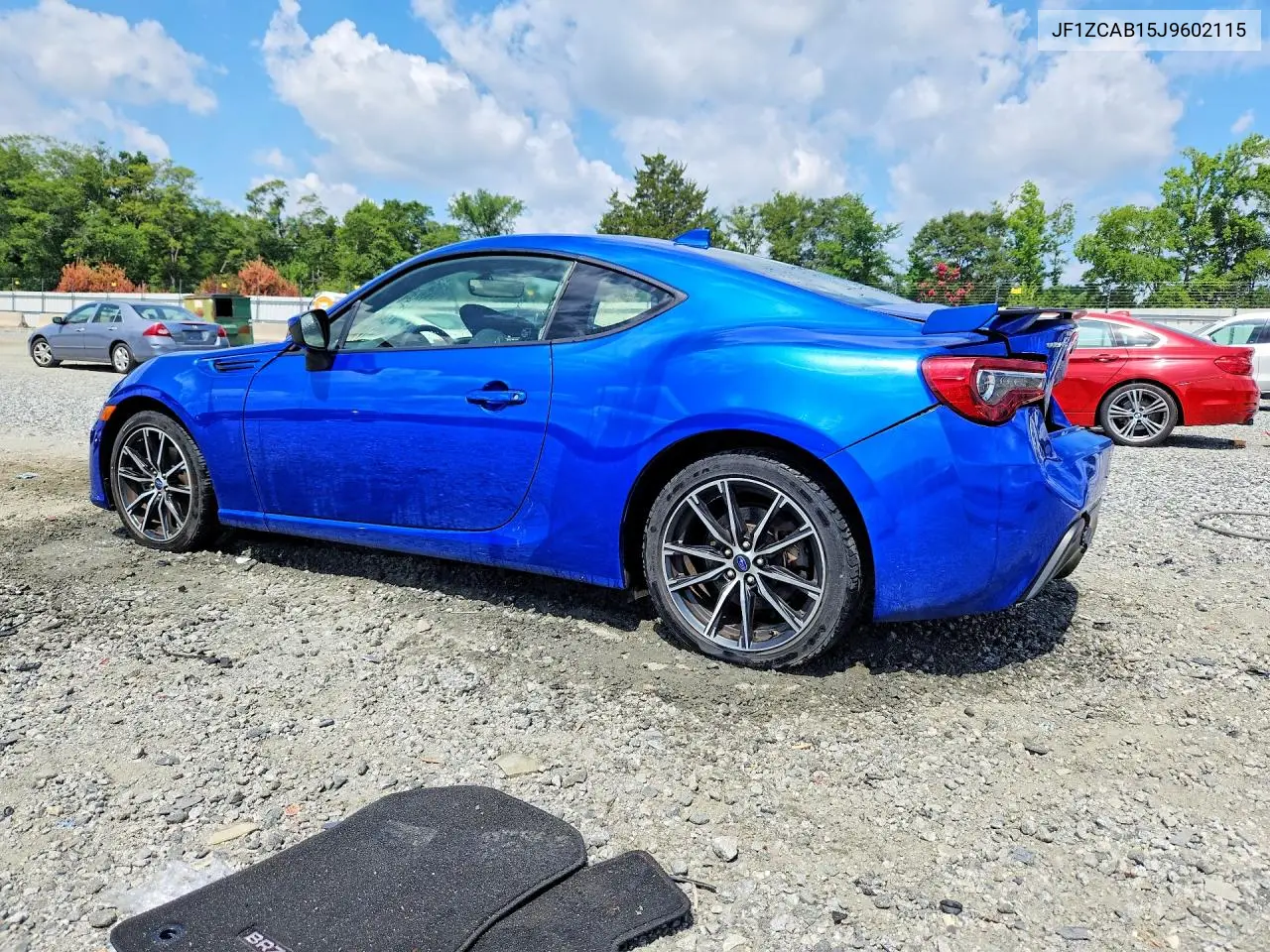 2018 Subaru Brz 2.0 Premium VIN: JF1ZCAB15J9602115 Lot: 41633506