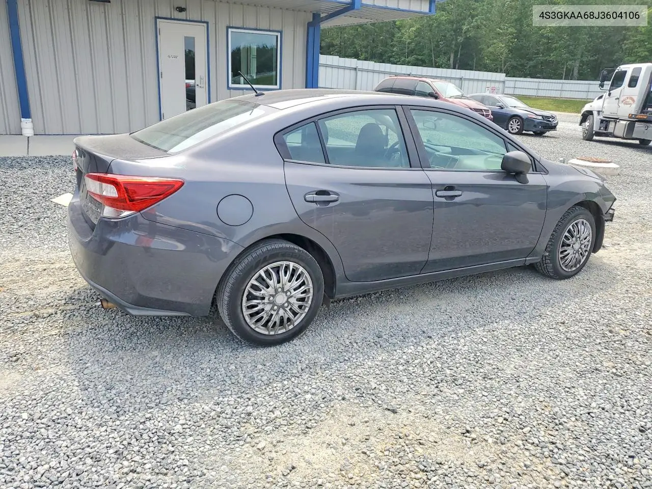 2018 Subaru Impreza VIN: 4S3GKAA68J3606227 Lot: 58890166
