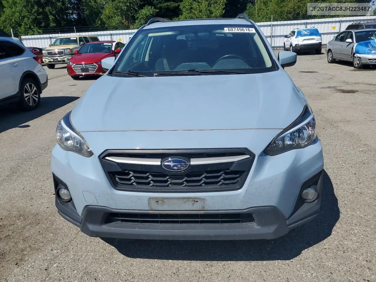 2018 Subaru Crosstrek Premium VIN: JF2GTACC8JH223487 Lot: 60749616
