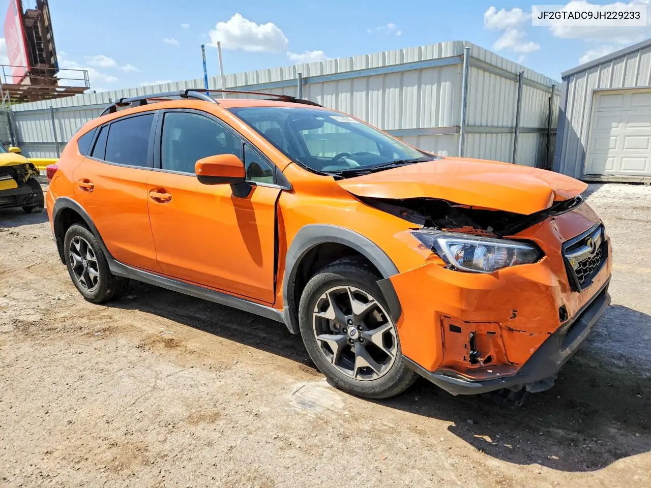 2018 Subaru Crosstrek Premium VIN: JF2GTADC9JH229233 Lot: 61788646