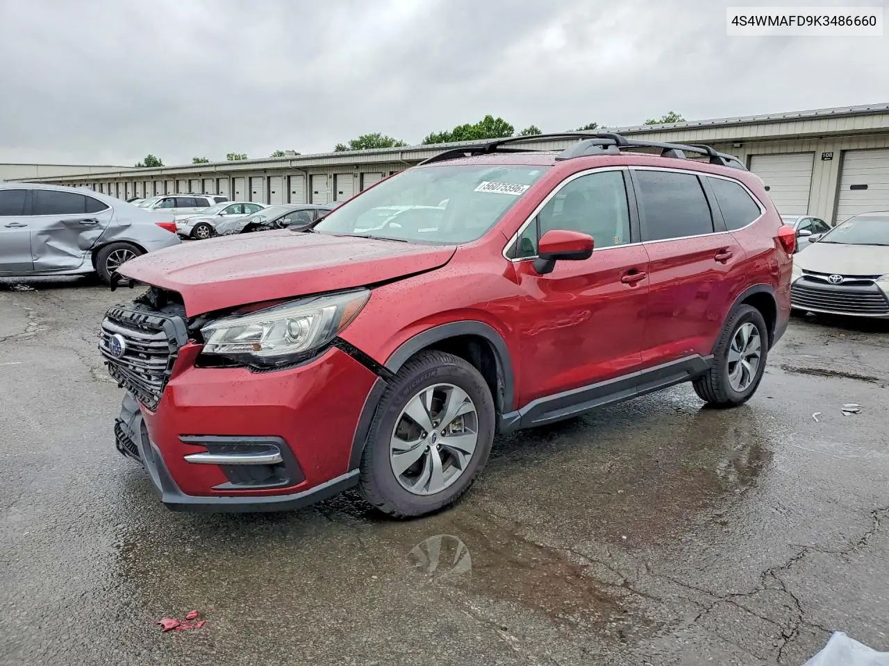 2019 Subaru Ascent Premium VIN: 4S4WMAFD9K3486660 Lot: 56075596