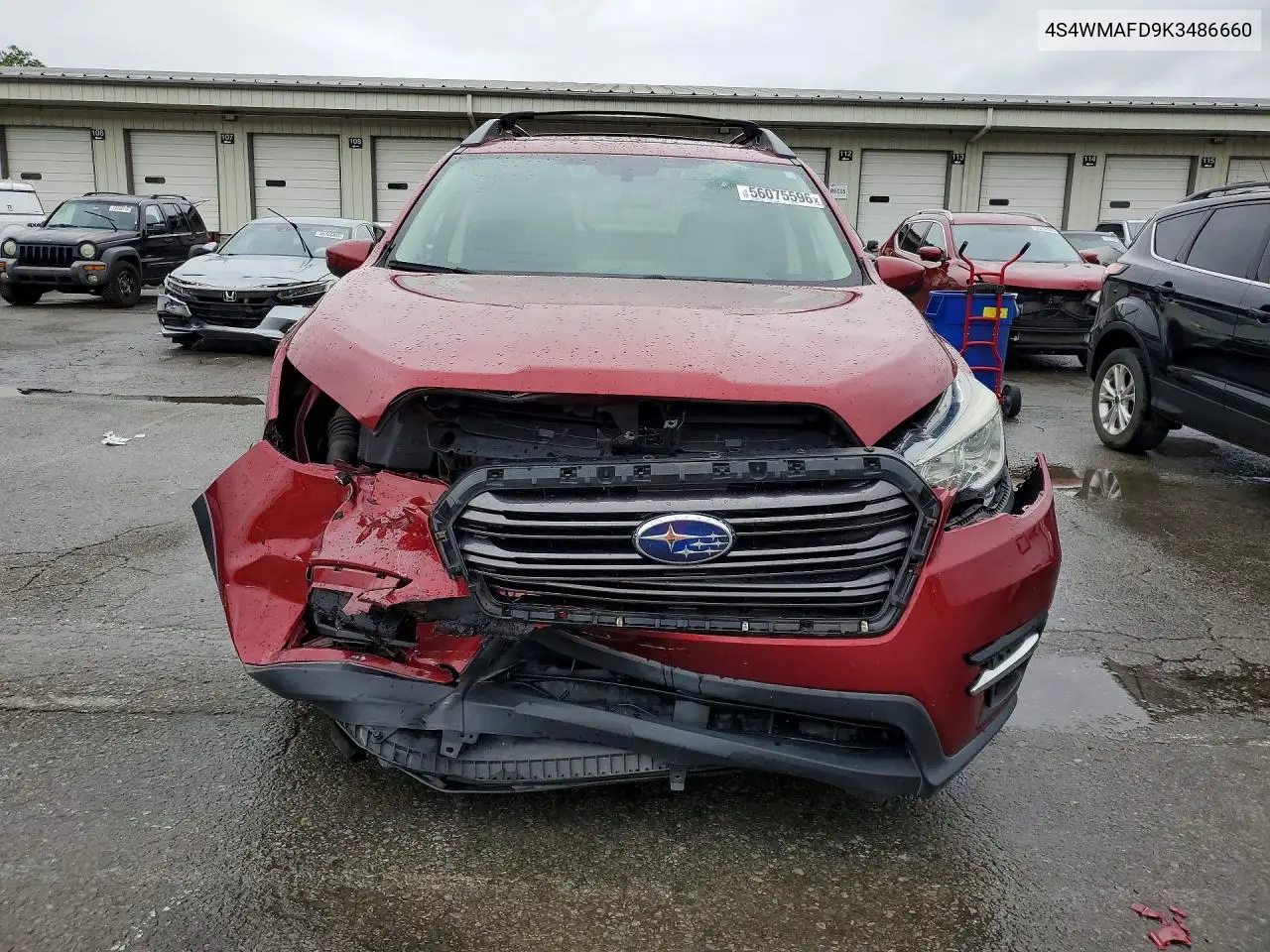 2019 Subaru Ascent Premium VIN: 4S4WMAFD9K3486660 Lot: 56075596