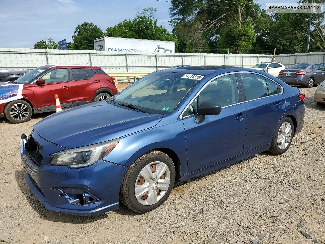 2019 Subaru Legacy 2.5I VIN: 4S3BNAB65K3041212 Lot: 57311806