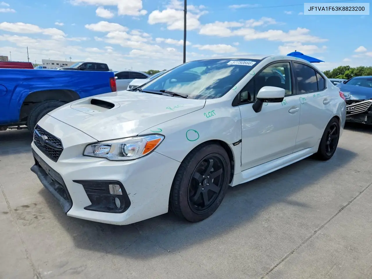 2019 Subaru Wrx Premium VIN: JF1VA1F63K8823200 Lot: 57750666