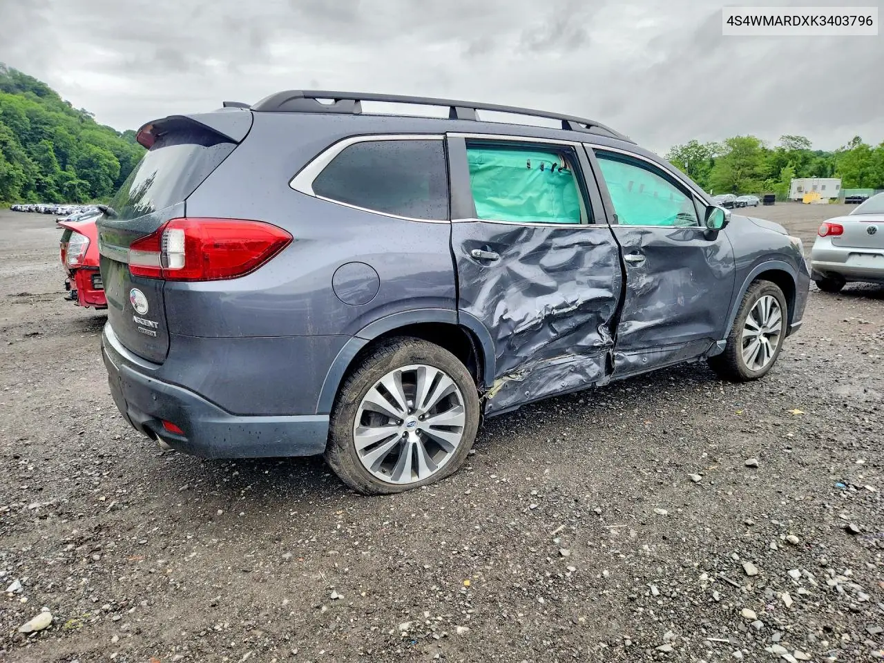 2019 Subaru Ascent Touring VIN: 4S4WMARDXK3403796 Lot: 57912046