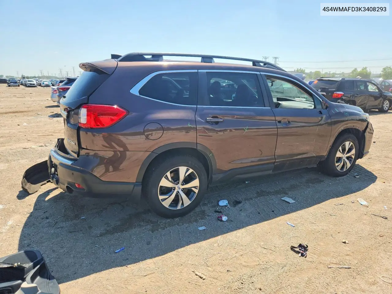 2019 Subaru Ascent Premium VIN: 4S4WMAFD3K3408293 Lot: 59010756
