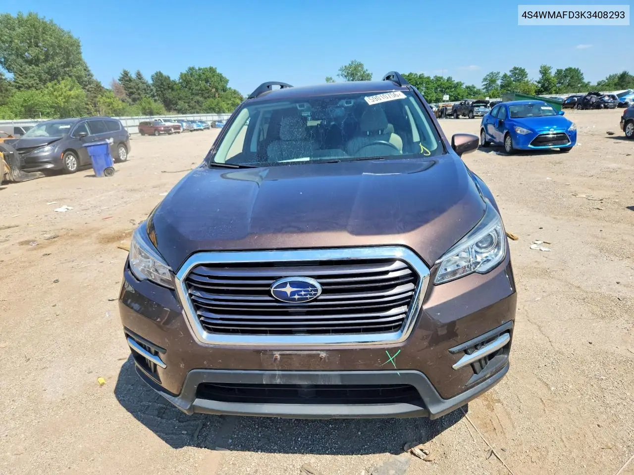 2019 Subaru Ascent Premium VIN: 4S4WMAFD3K3408293 Lot: 59010756