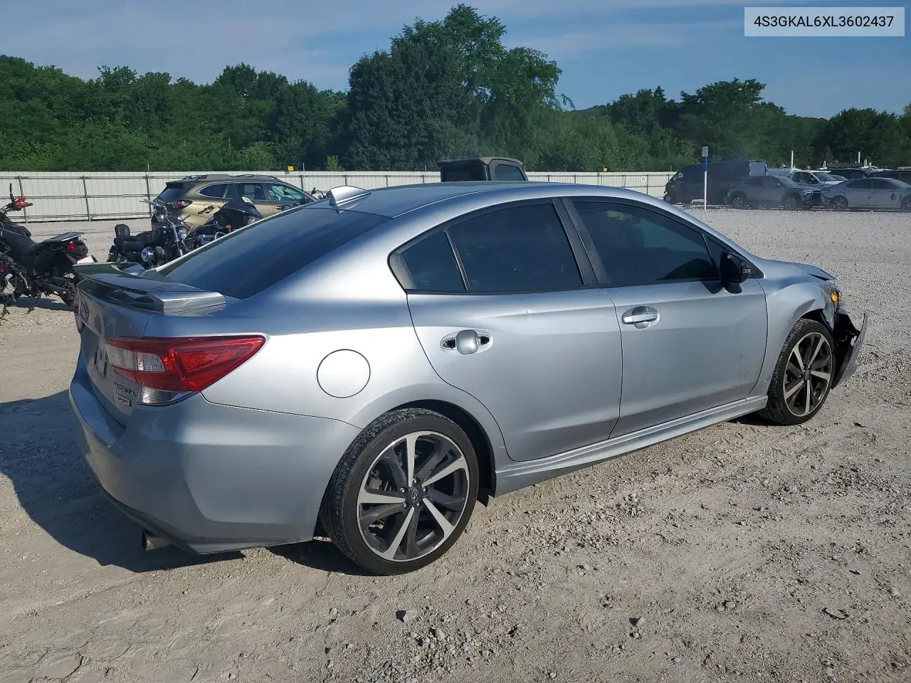 2020 Subaru Impreza Sport VIN: 4S3GKAL6XL3602437 Lot: 56045246
