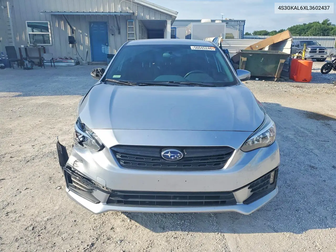 2020 Subaru Impreza Sport VIN: 4S3GKAL6XL3602437 Lot: 56045246