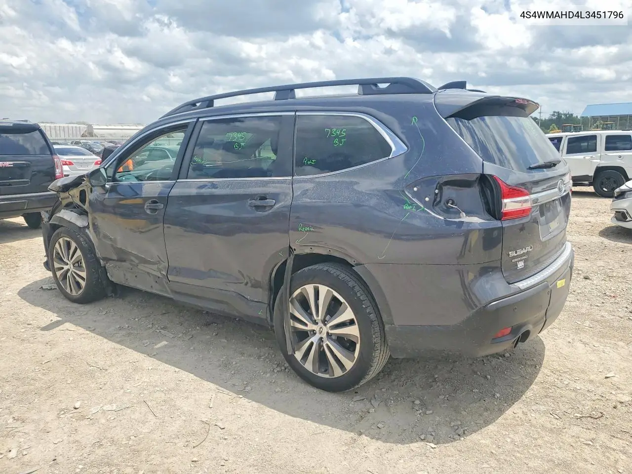 2020 Subaru Ascent Premium VIN: 4S4WMAHD4L3451796 Lot: 56770526