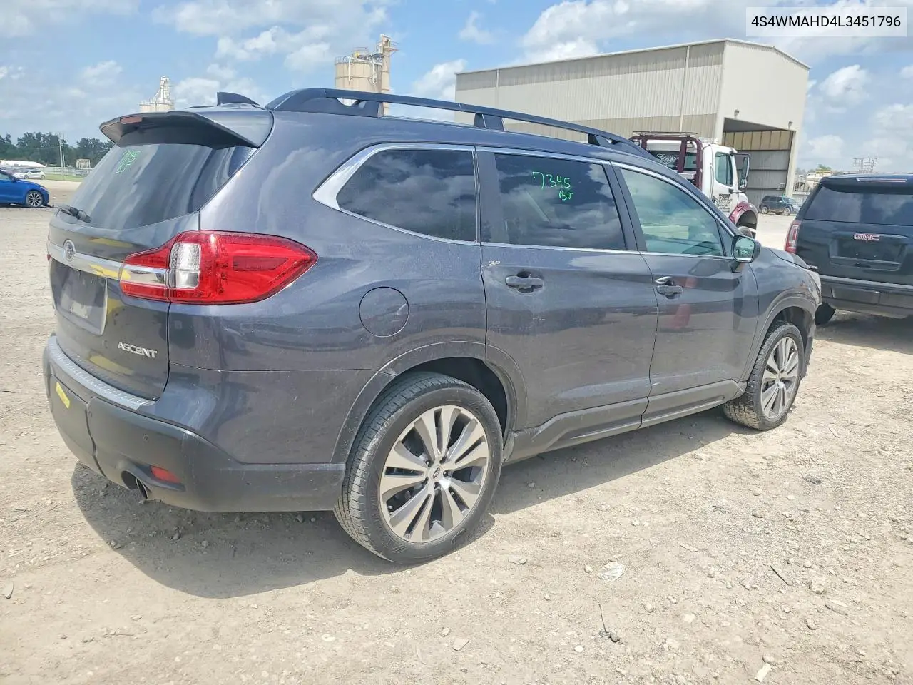 2020 Subaru Ascent Premium VIN: 4S4WMAHD4L3451796 Lot: 56770526