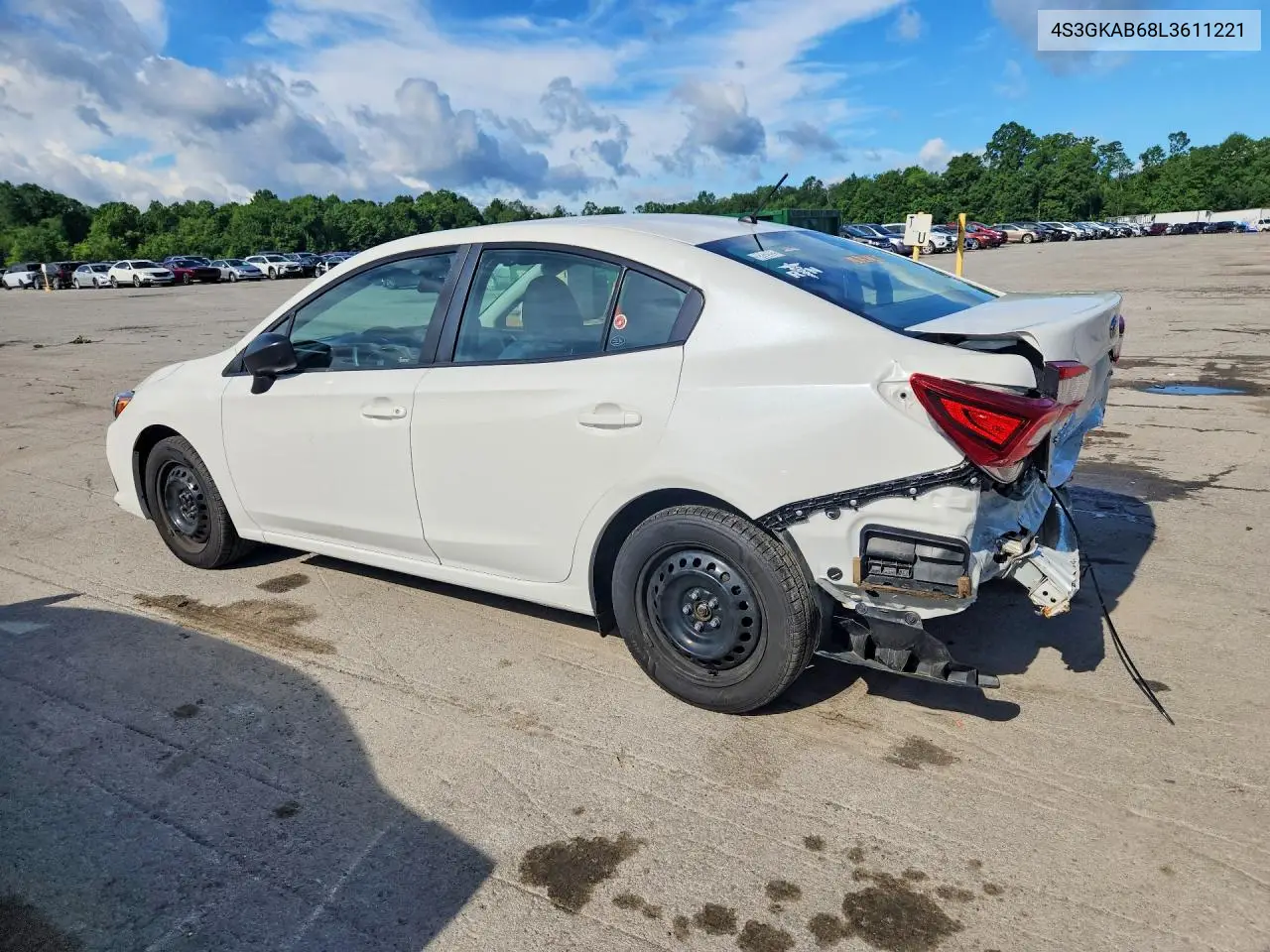 2020 Subaru Impreza VIN: 4S3GKAB68L3611221 Lot: 57443716