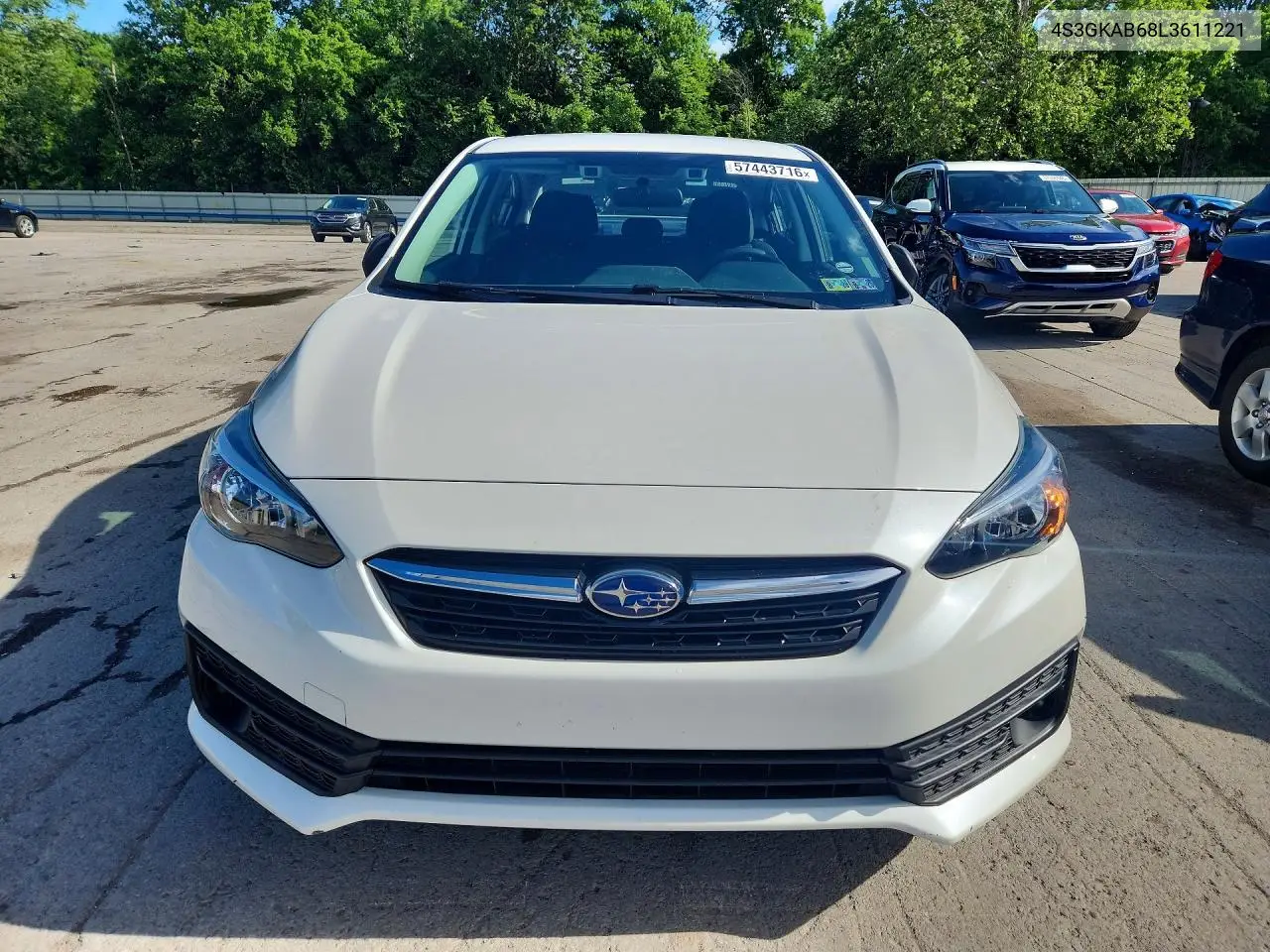 2020 Subaru Impreza VIN: 4S3GKAB68L3611221 Lot: 57443716