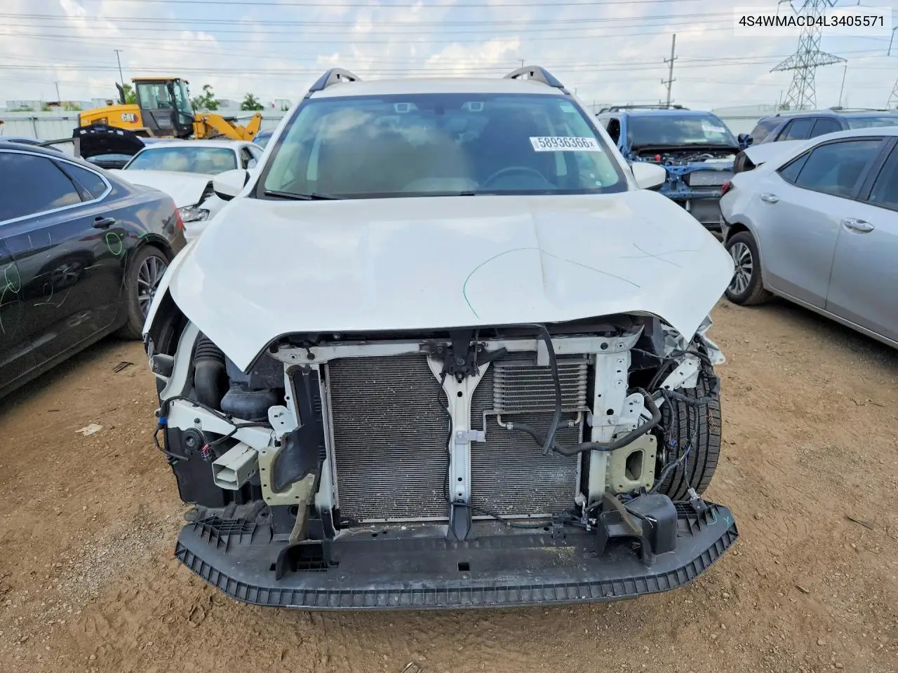 2020 Subaru Ascent Premium VIN: 4S4WMACD4L3405571 Lot: 58936366