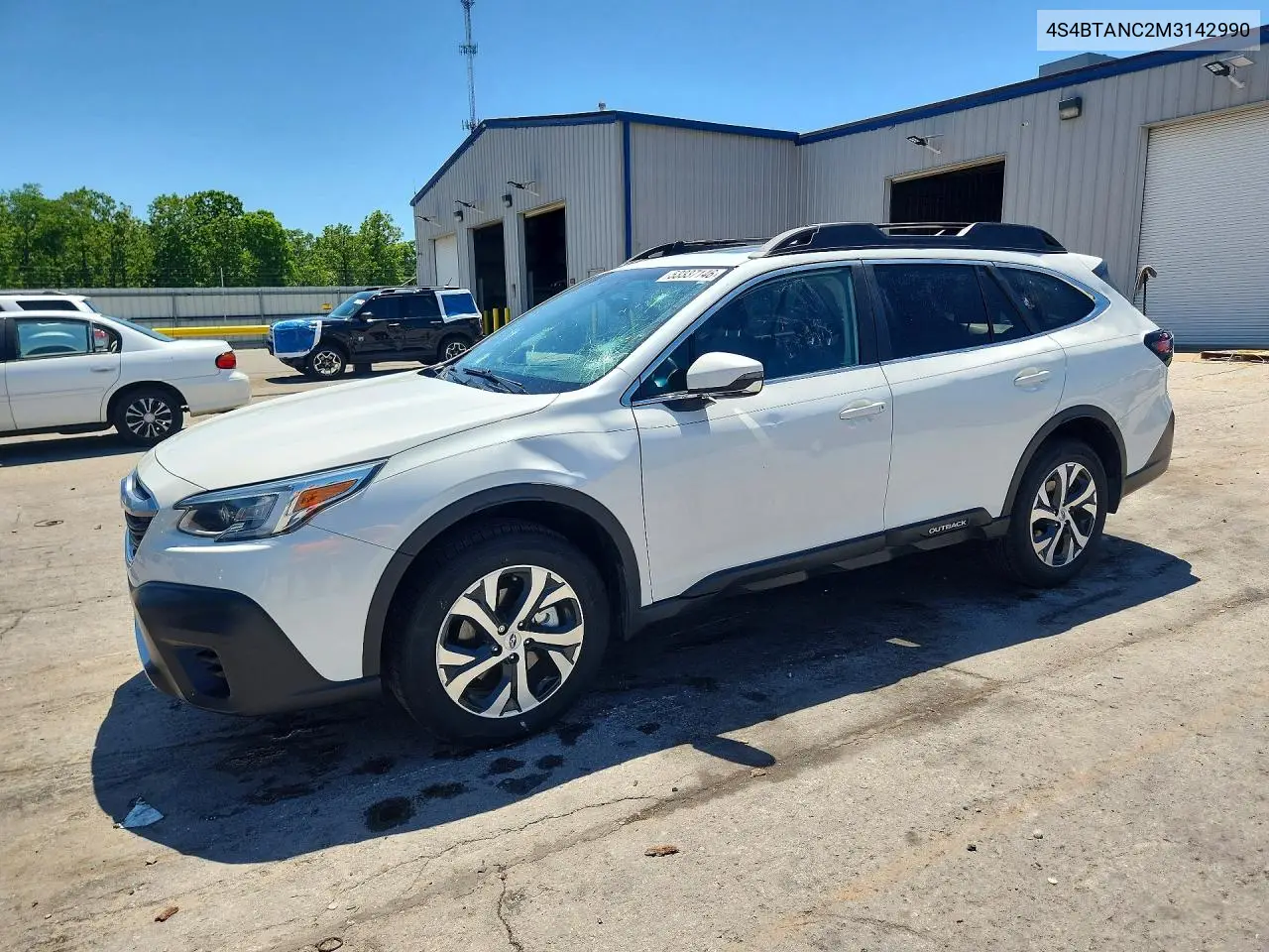 2021 Subaru Outback Limited VIN: 4S4BTANC2M3142990 Lot: 53337146