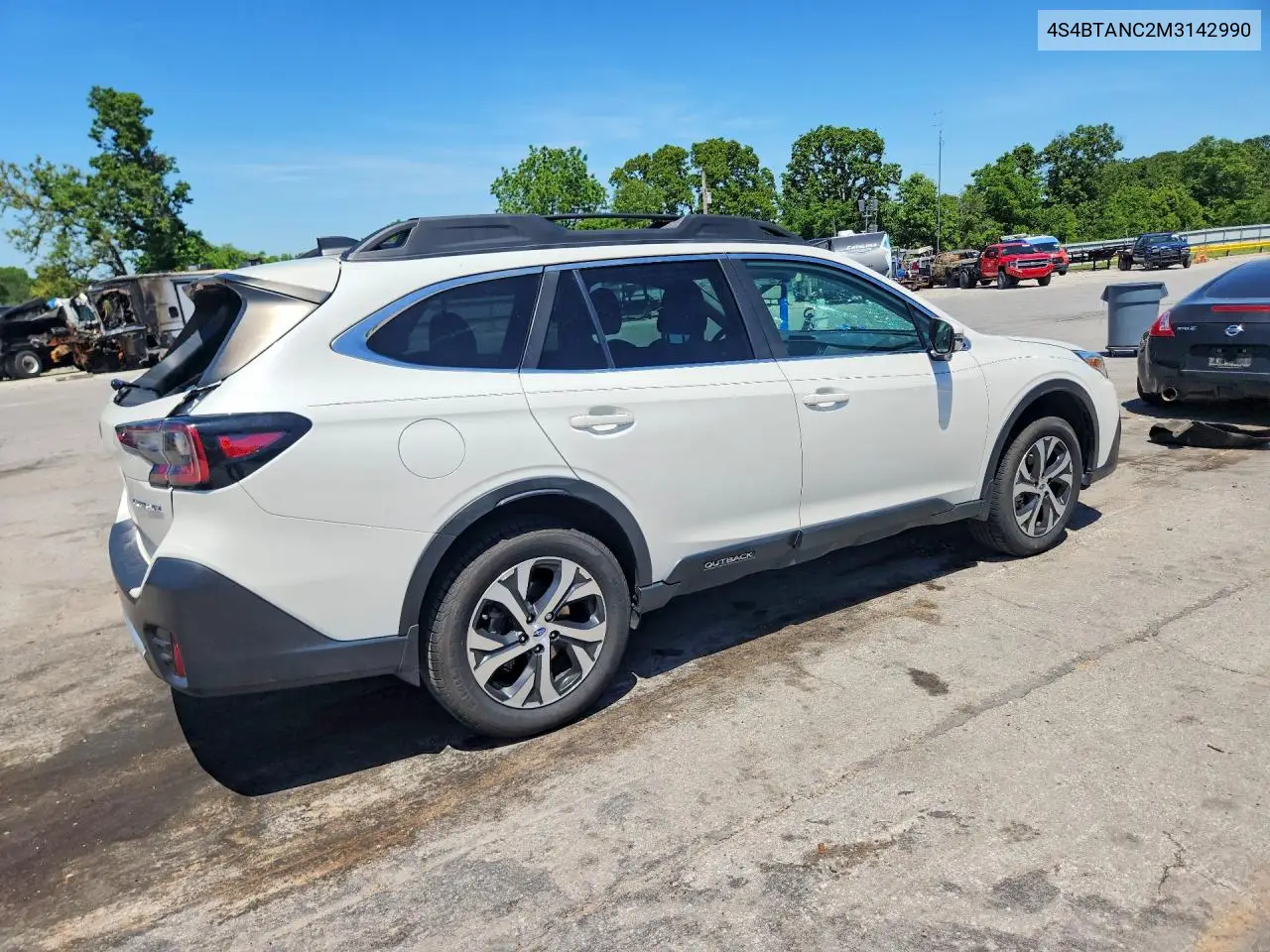 2021 Subaru Outback Limited VIN: 4S4BTANC2M3142990 Lot: 53337146