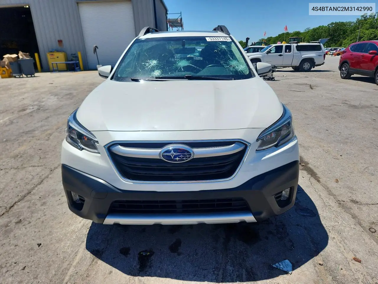 2021 Subaru Outback Limited VIN: 4S4BTANC2M3142990 Lot: 53337146