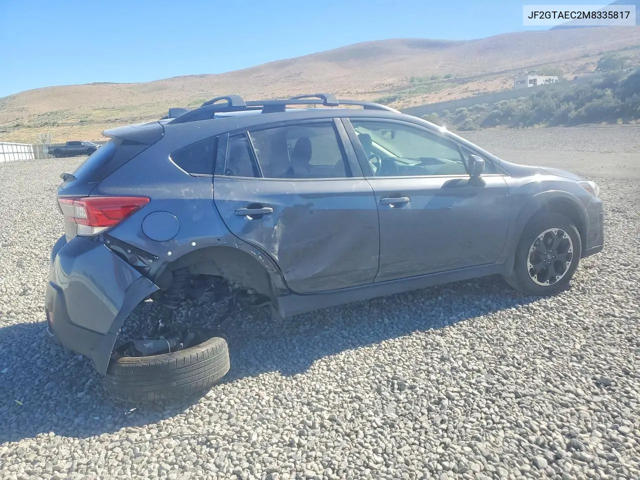 2021 Subaru Crosstrek Premium VIN: JF2GTAEC2M8335817 Lot: 56763696