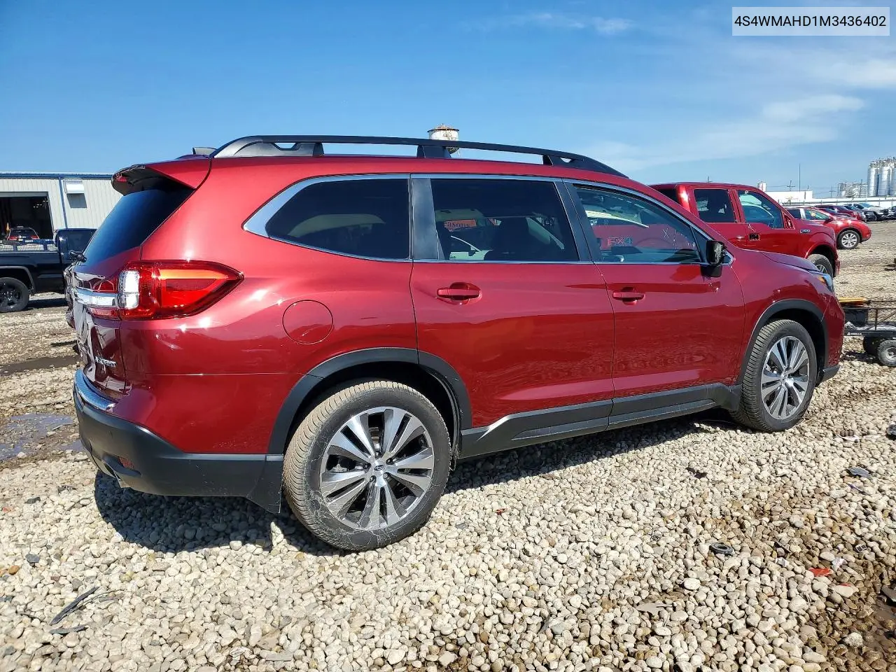 2021 Subaru Ascent VIN: 4S4WMAHD1M3436402 Lot: 57498326