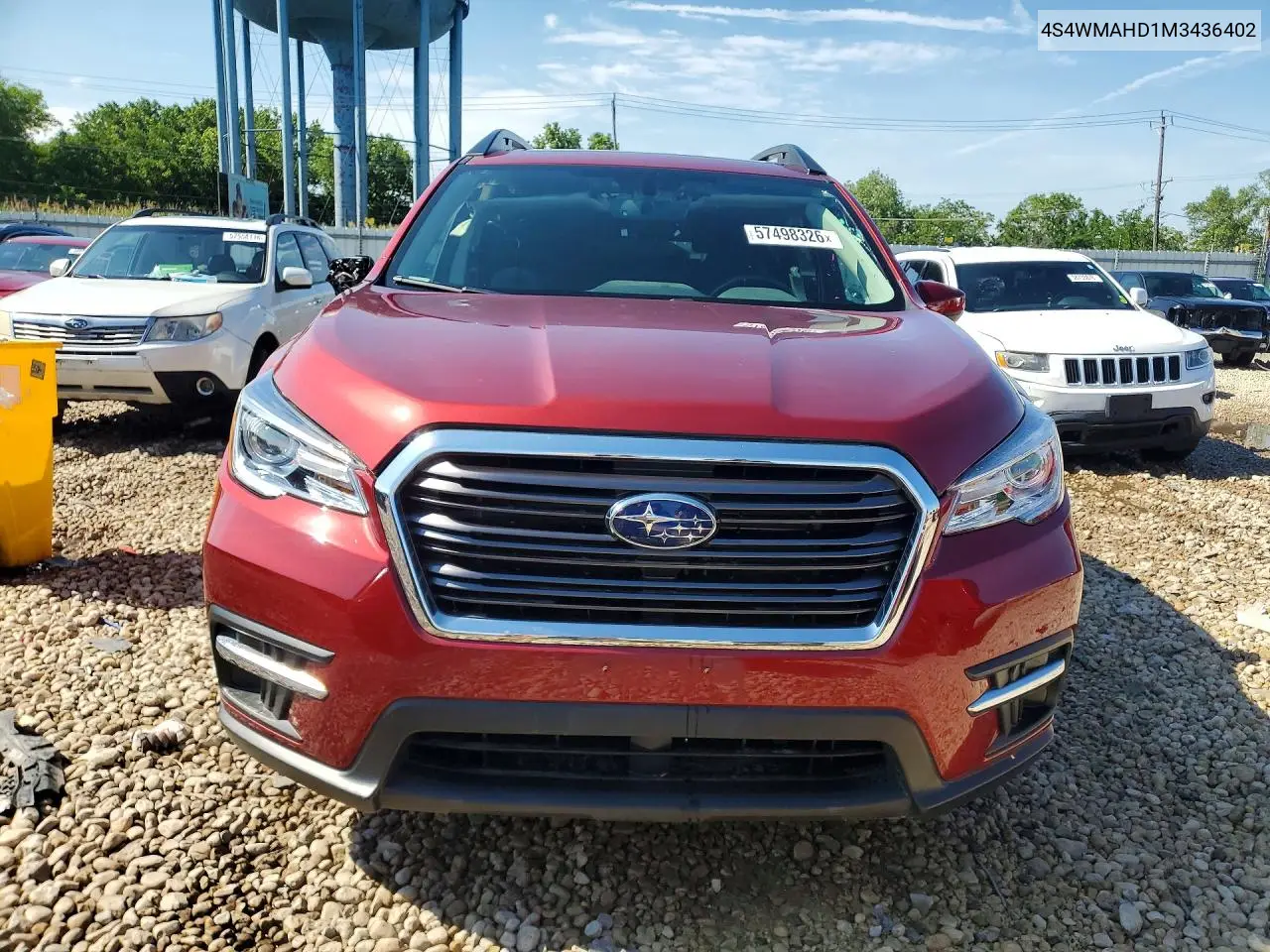 2021 Subaru Ascent VIN: 4S4WMAHD1M3436402 Lot: 57498326
