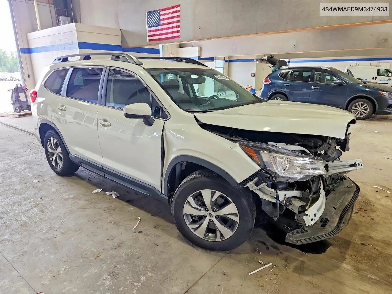 2021 Subaru Ascent Premium VIN: 4S4WMAFD9M3474933 Lot: 57604166