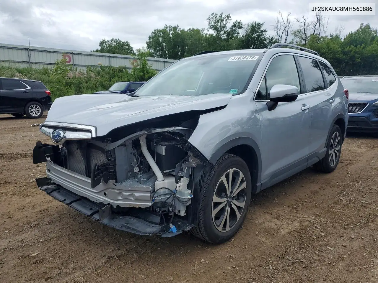 2021 Subaru Forester Limited VIN: JF2SKAUC8MH560886 Lot: 57635476