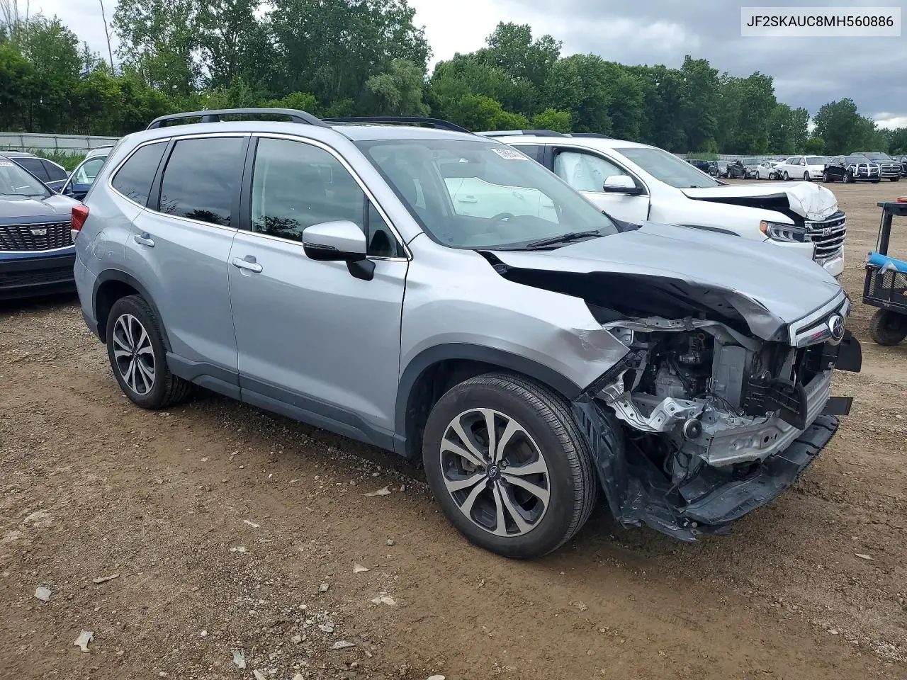 2021 Subaru Forester Limited VIN: JF2SKAUC8MH560886 Lot: 57635476