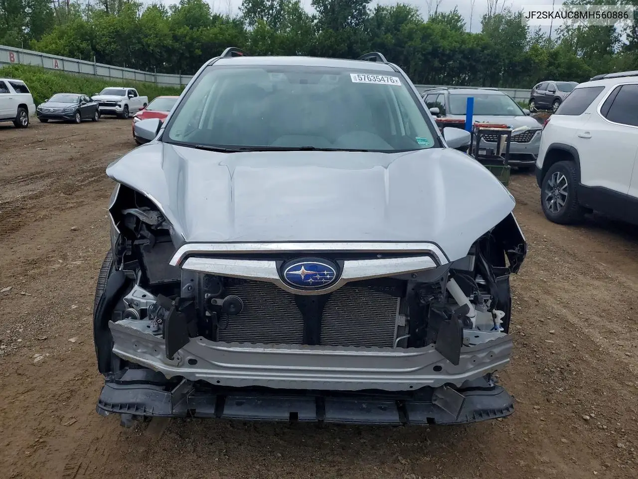 2021 Subaru Forester Limited VIN: JF2SKAUC8MH560886 Lot: 57635476