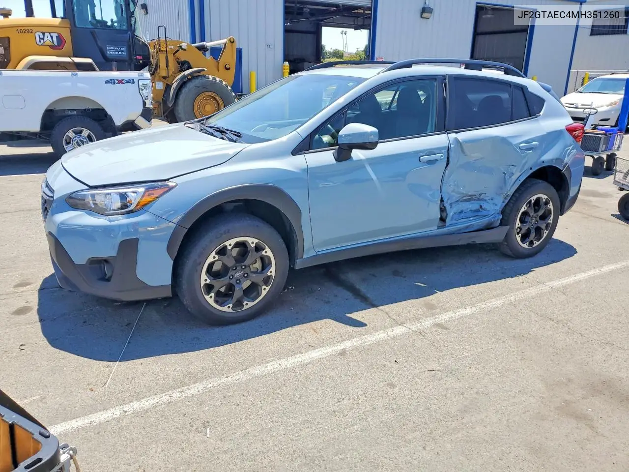 2021 Subaru Crosstrek Premium VIN: JF2GTAEC4MH351260 Lot: 57686246