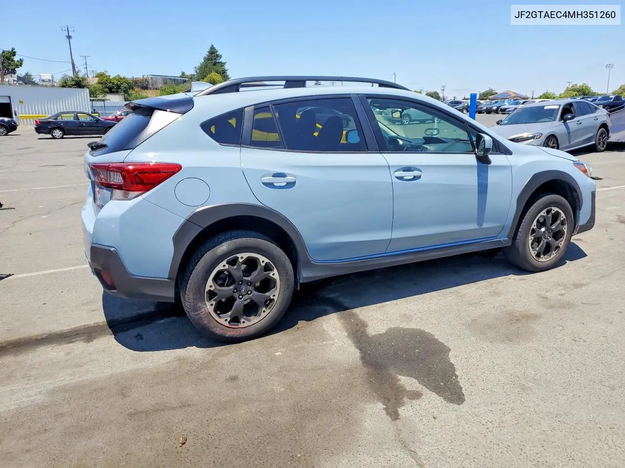 2021 Subaru Crosstrek Premium VIN: JF2GTAEC4MH351260 Lot: 57686246