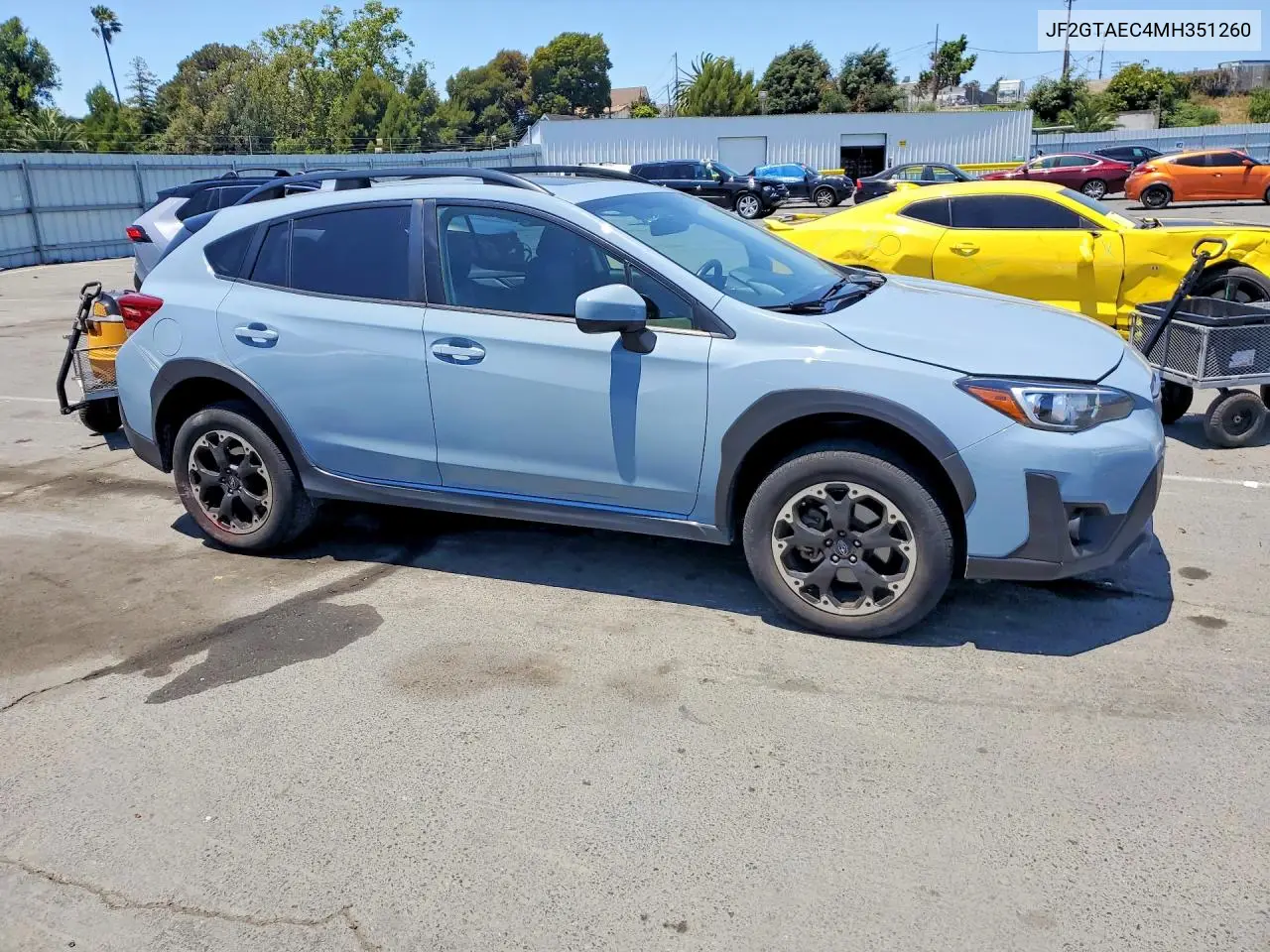 2021 Subaru Crosstrek Premium VIN: JF2GTAEC4MH351260 Lot: 57686246
